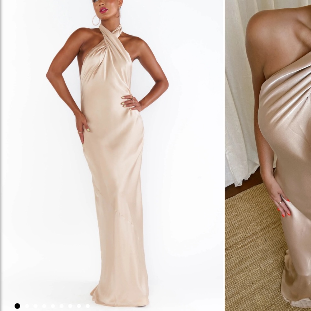 Show me your mumu jasmine halter maxi